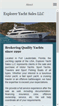 Mobile Screenshot of exploreryachtsales.com